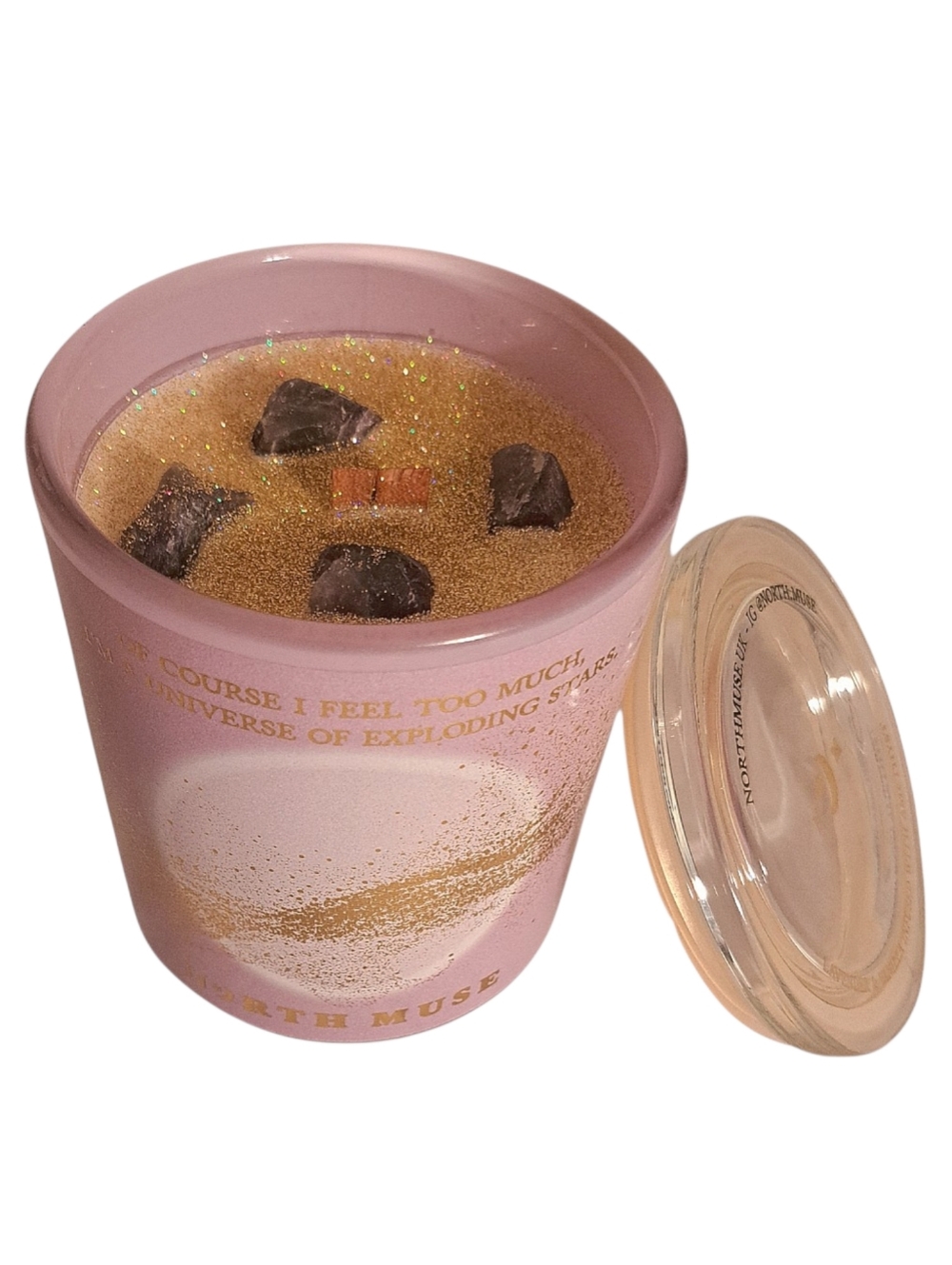 North Muse Exploding Stars Amethyst Infused Scented Candle